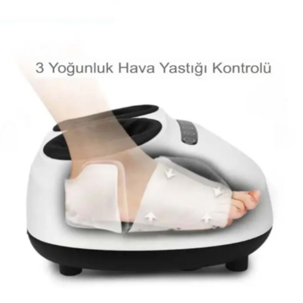 Ayak Masaj Aleti (foot Massager) Isı Zaman Air Ayarlı Masaj Aleti Ayak Topuk Taban Masaj Cihazı