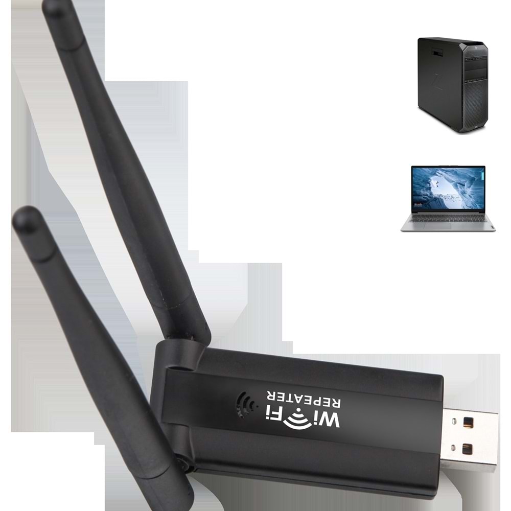 Orjinal 300Mbps USB Kablosuz WiFi Alıcı Genişletici Yönlendirici WiFi Sinyal Amplifikatörü Uzun Menzilli Wi-Fi Erişim Noktası