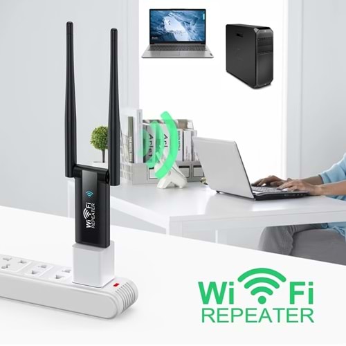 Wifi Repeater 300Mbps USB Kablosuz WiFi Alıcı Genişletici Yönlendirici WiFi Sinyal Amplifikatörü Uzun Menzilli Wi-Fi Erişim Noktası